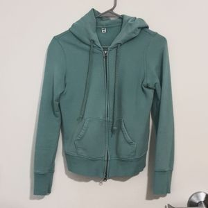 Uniqlo Minty Green Full-Zip Hoodie (size S)